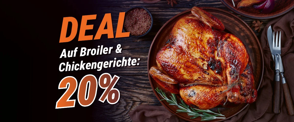 Lieferfuchs-Deal: Broiler  & Chickengerichte